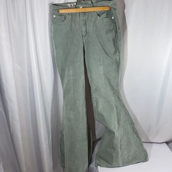 WE THE FREE CURVY HIGH-RISE BACK LACE CORDS MOSS - Picture 3 of 6